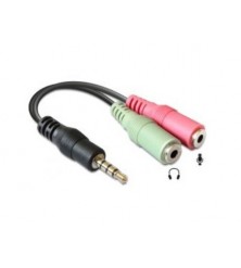 Adaptador Jack 2x 3,5mm...