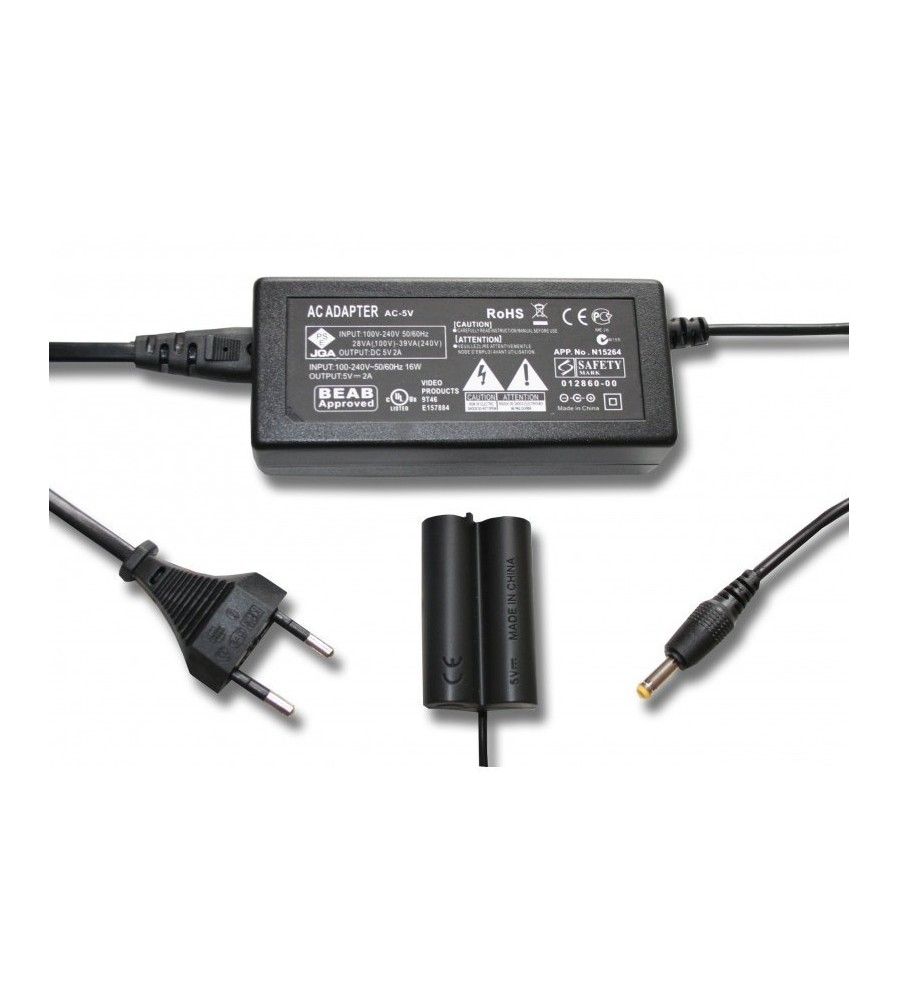Vhbw Accoppiatore DC Per Fujifilm AC-5VX – Adattatore Alimentatore Per Fotocamera, Lunghezza 5,3 Cm - 3