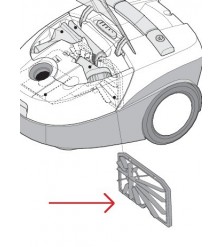 Moldura do Filtro pré-motor