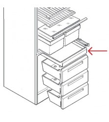 Gaveta do congelador Superior