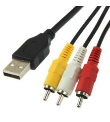 CABO USB - 3 RCA 1.5m