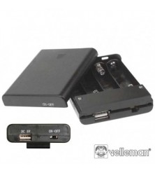 SUPORTE P/ 4 PILHAS AA C/...