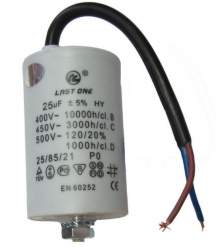 Condensador 25MF 450V com cabo